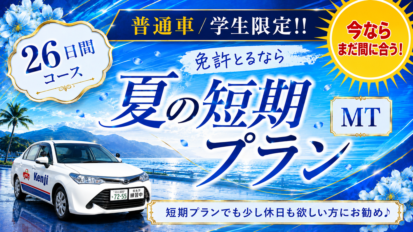 社会人限定プラン［普通車MT/デイタイム限定］