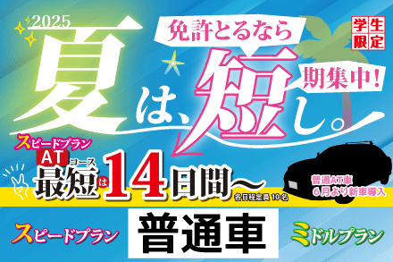 2025年　夏の短期プラン